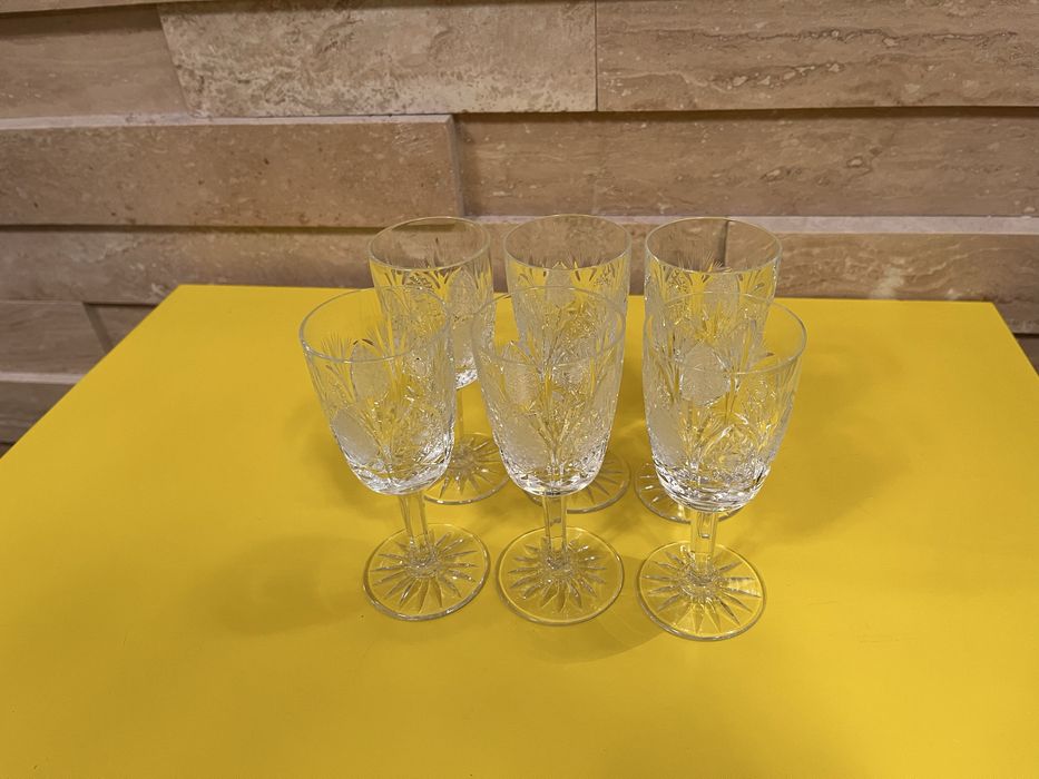 Pahare cristal superior Bohemia seturi 6 persoane, 29 piese