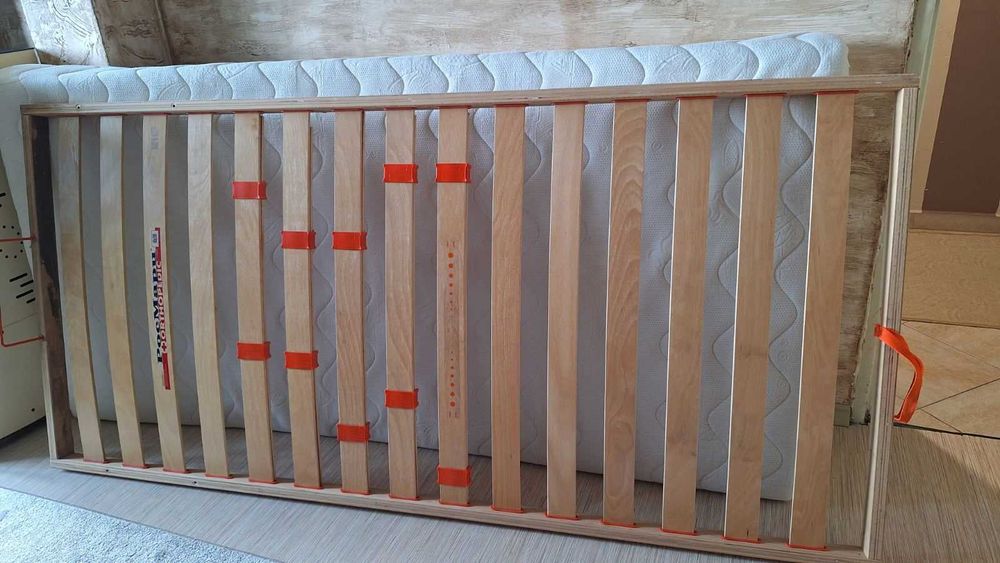 Латексов двулицев матрак и подматрачна рамка и механизъм за повдигане 190*90