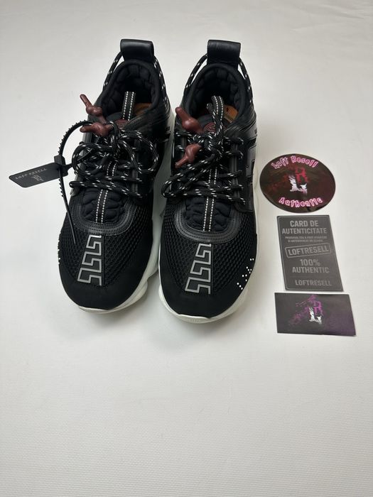 Versace chain reaction black white , size 44 fit 44-45