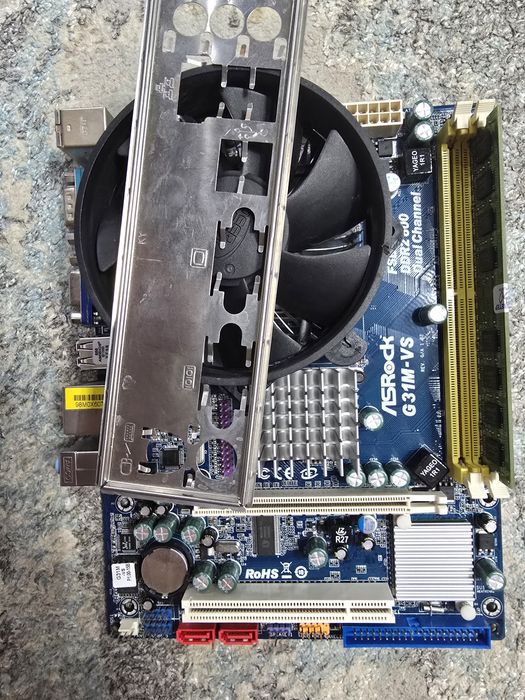 Материнская плата 775 сокет полный комплект