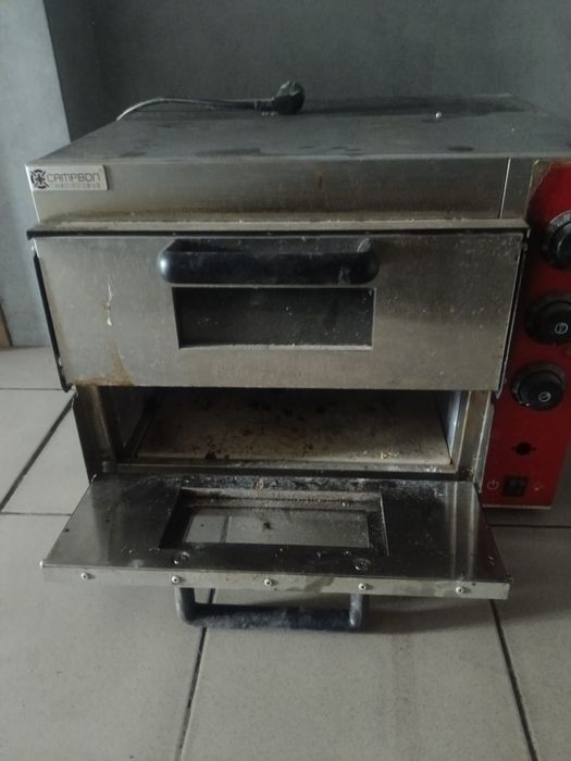 Пицца печь на 2 уровня с камнем