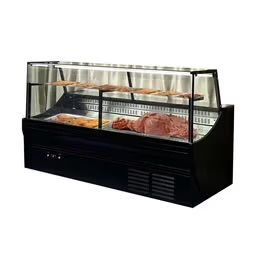 Vitrina frigorifica orizontala MODX250, 250cm, sticla fixa, inox, LED