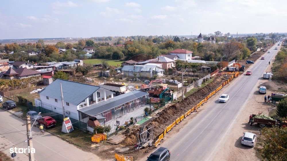 Vanzare casa cu restaurant, terasa si teren intravilan liber - Titu