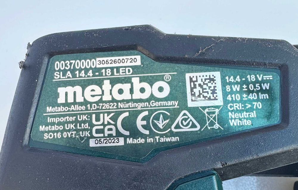 Metabo SLA 14,4-18V LED - Акумулаторна лампа 18V 2.0Ah