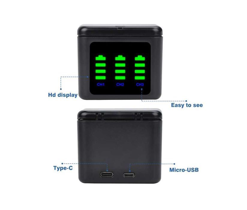 Батерия batmax за GoPro Hero 9 , 10 , 11 , 12