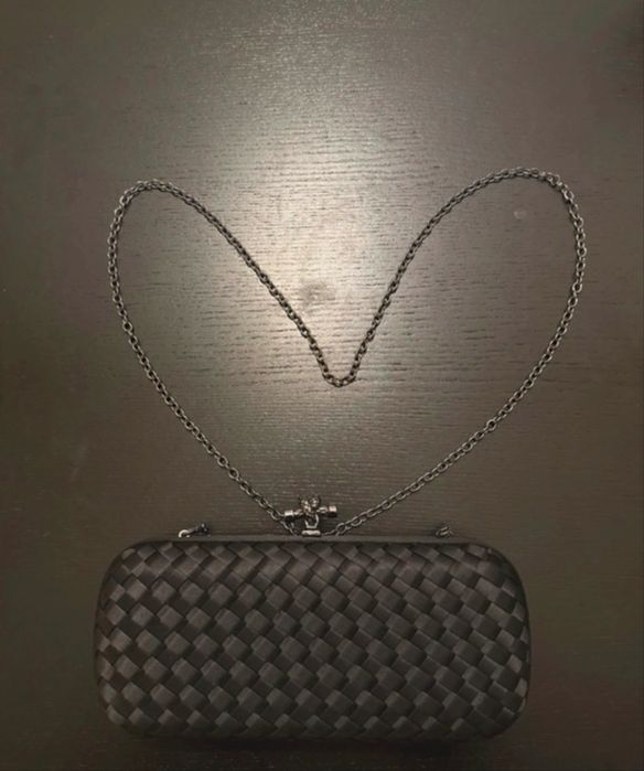 Plic satin bottega veneta clutch