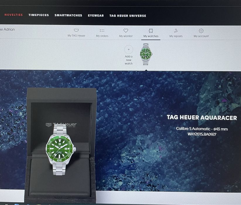 Мъжки часовник TAG Heuer Aquaracer 43мм 2022г. Calibre 5 автомат