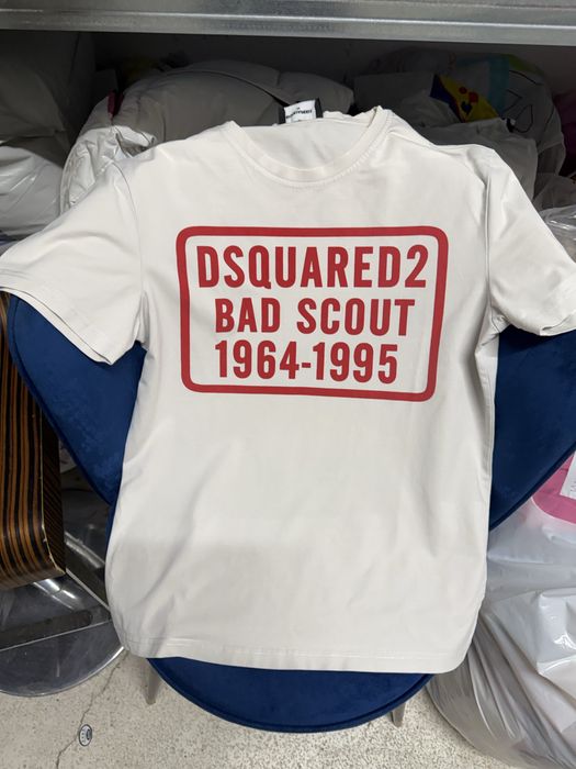 Бяла памучна тениска