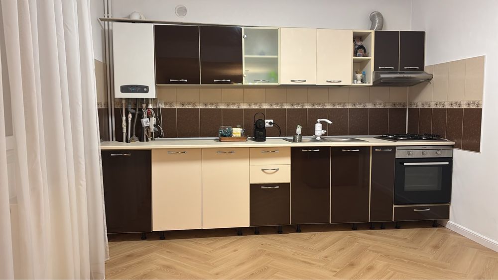 Mobila bucatarie completa 350x210 cm + electrocasnice