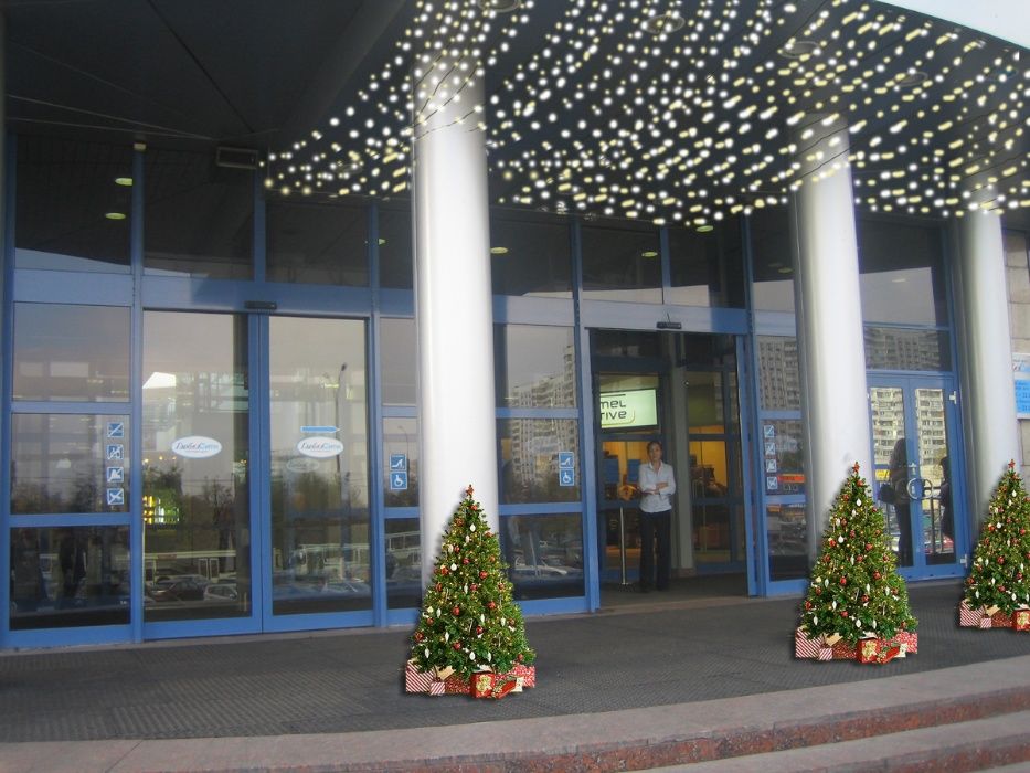 Праздничное оформление помещений на Новый Год