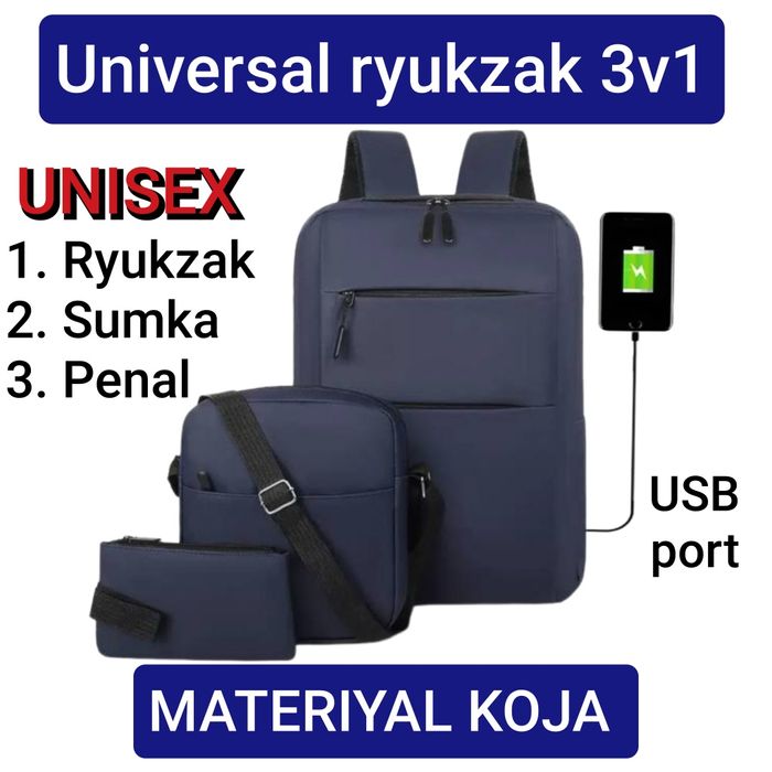 Универсальный рюкзак 3в1 — для школы, университета, путешествий и повс
