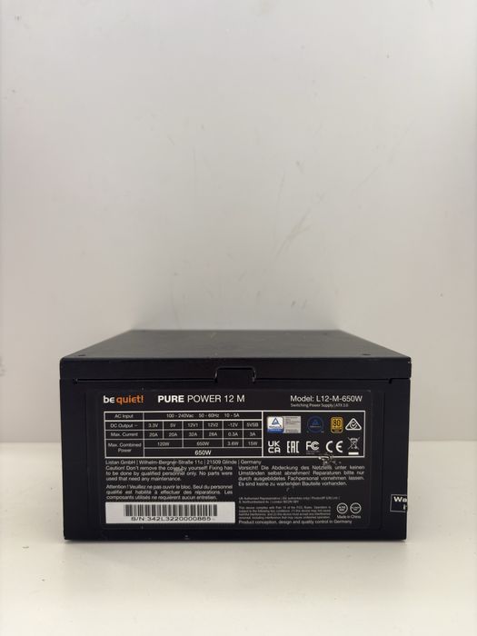 be quiet! Pure Power 12 M 650W 80+ Gold ATX 3.0