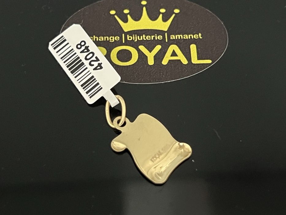 Bijuteria Royal CB : Pandant aur 14k initiala F 0,87 grame