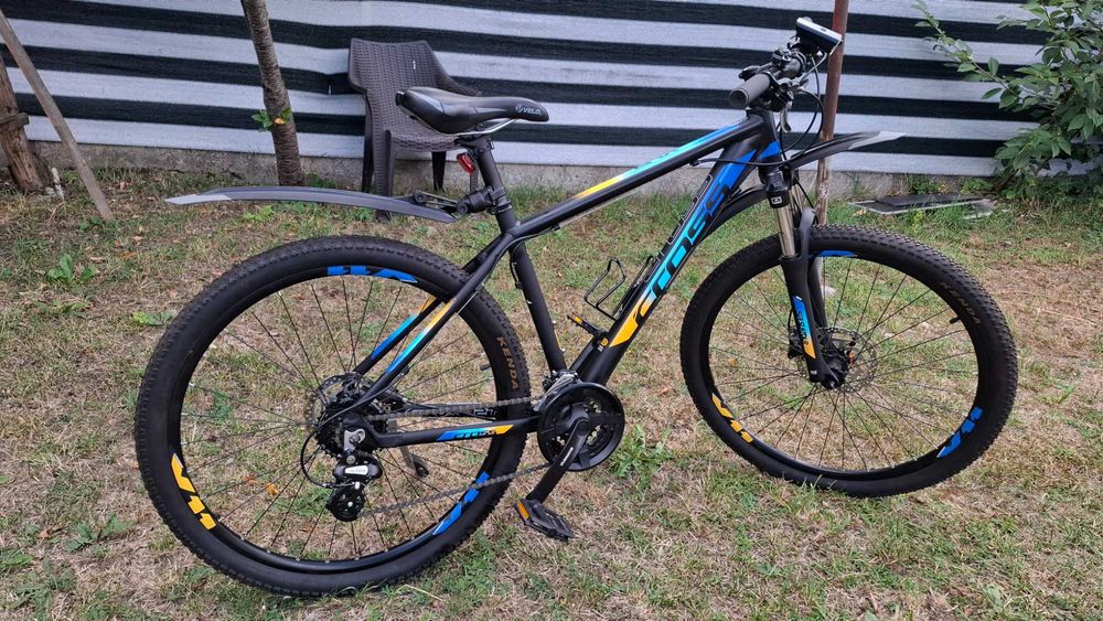 Bicicletă MTX Cross GRX 8 HDB 27.5" - stare excelentă, complet echipată