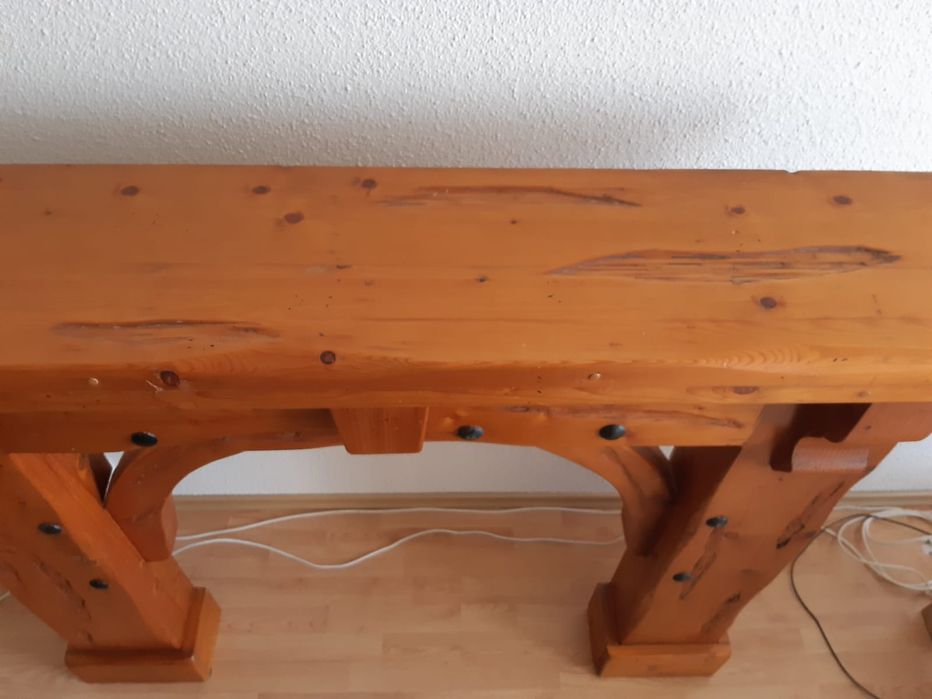 Cadru șemineu din lemn masiv