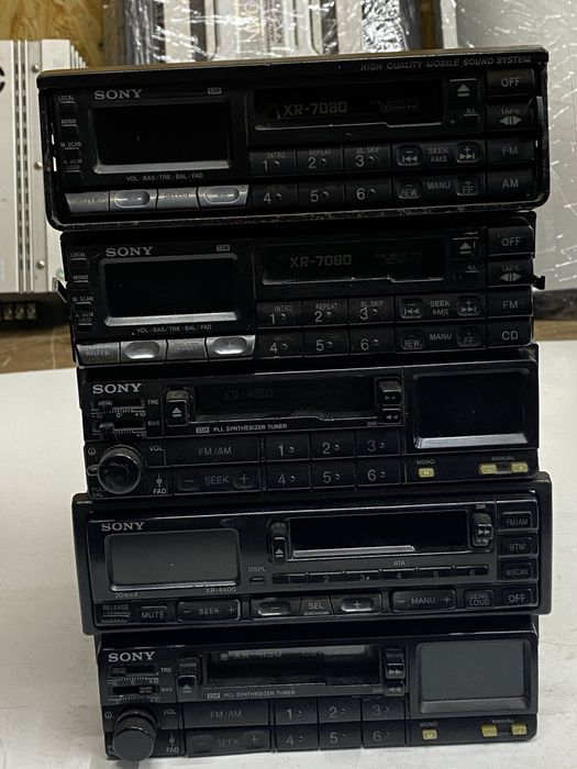 Player caset auto 5 buc Sony XR old school