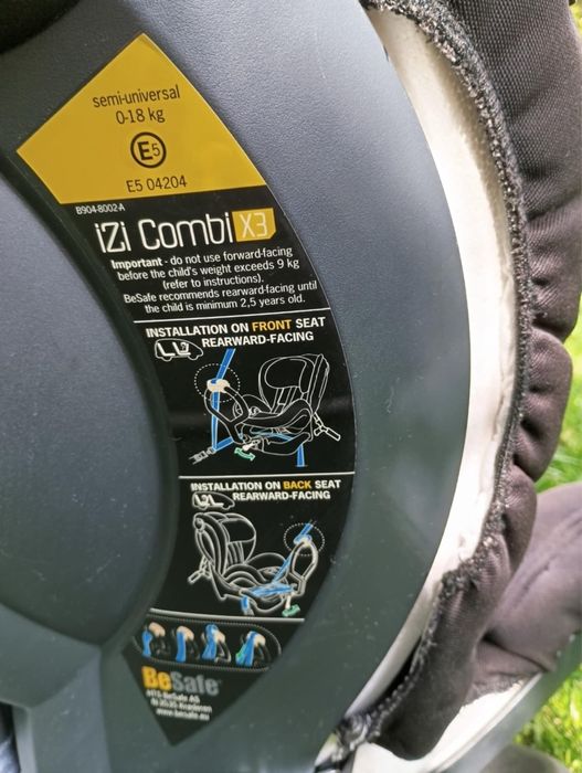 Бебешко столче за кола от 0 до 18кг BeSafe