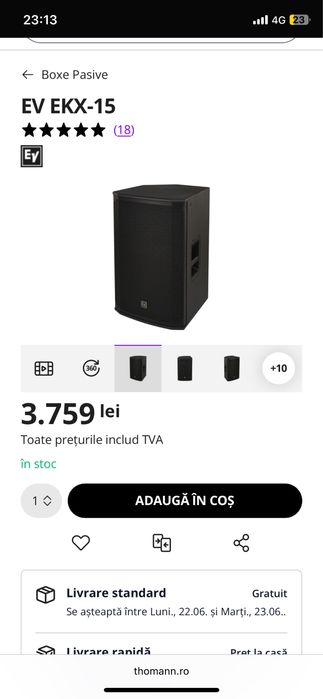 Electro Voice EKX-15 Pasive
