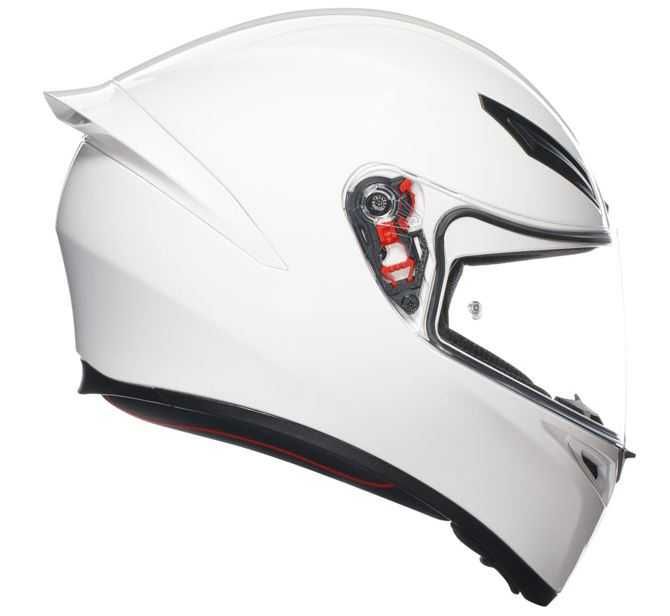 Ново каска AGV K1 S BLACK WHITE бяла черна мото