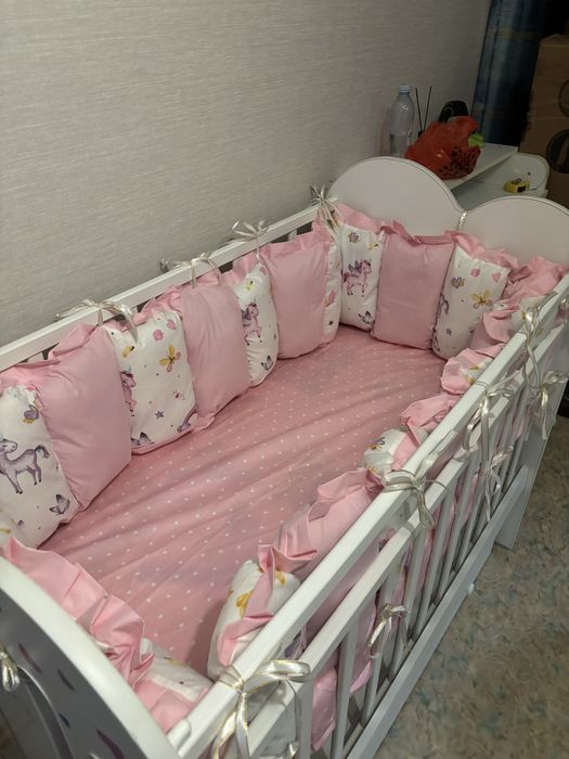 Бортики на кровать для девочки