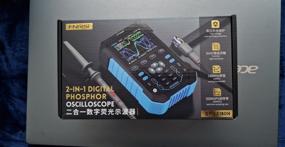 Fnirsi 2 in 1 osciloscop digital (afisaj cu fosfor) DPOX180H - NOU