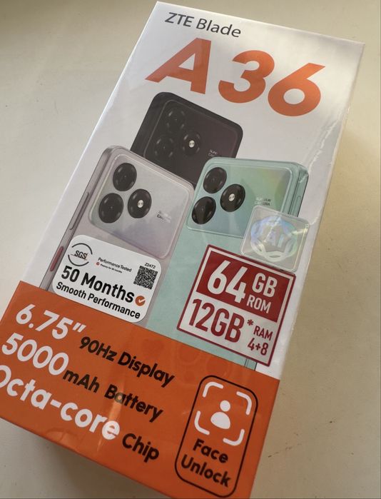 Новый ZTE Blade A36 (64 ГБ)
