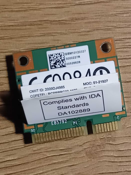 Wi-Fi + Bluetooth карта Broadcom BCM94313HMG2L (Half Mini PCI-E)