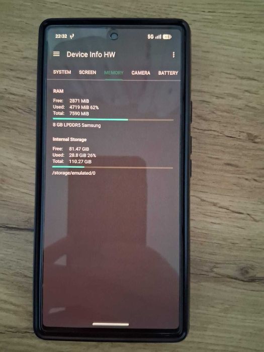Google Pixel 6  128GB  Stormy Black OLED 90hz