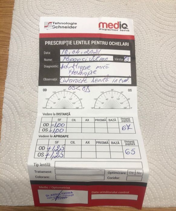 vând Ochelari de vedere