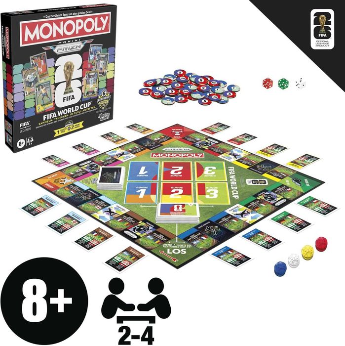 Продавам: Настолна игра Монополи Hasbro Monopoly Panini Prizm: FIFA World Cup