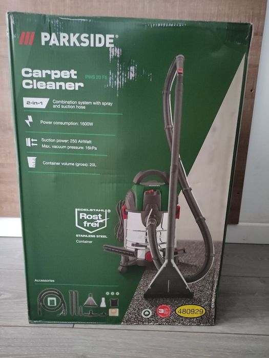 Aspirator 2in1 injectie extractie si aspirare umeda/uscata Parkside PWS 20 F5 1600 W  NOU - SIGILAT