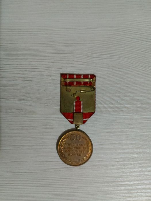 Medalie RSR - A 50-a aniversare a partidului comunist roman - 8 mai 1971