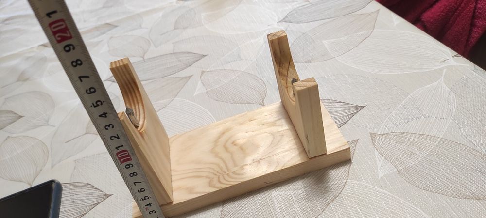 Дървена поставка за месо