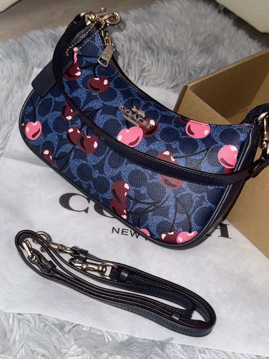 Geanta Coach Cherry Blue