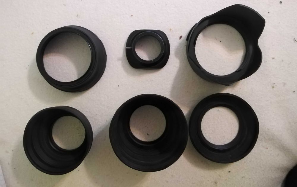 Accesorii foto-video -inele, parasolare, filtre, lentile