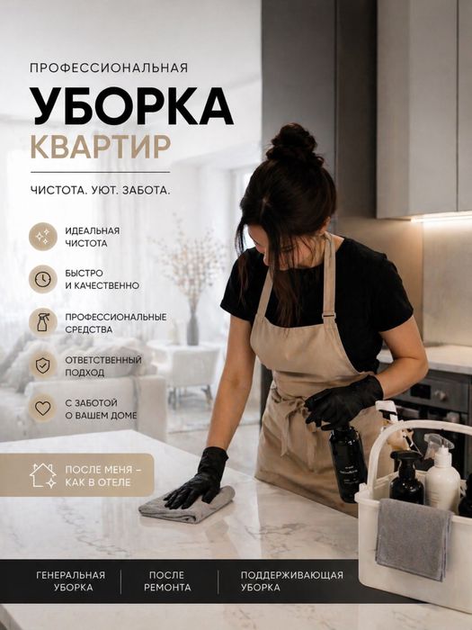 Професиональная уборка квартир