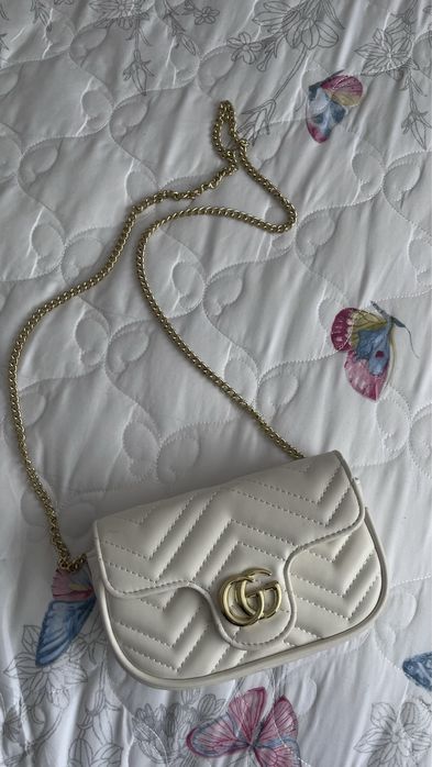 Белая мини сумка