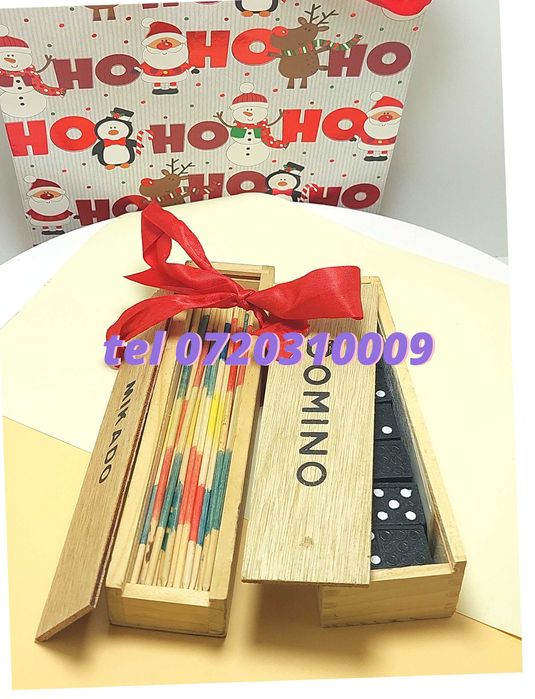 Pachet Craciun  Joc Marocoo mikadoSi Domino  Transport Gratuit
