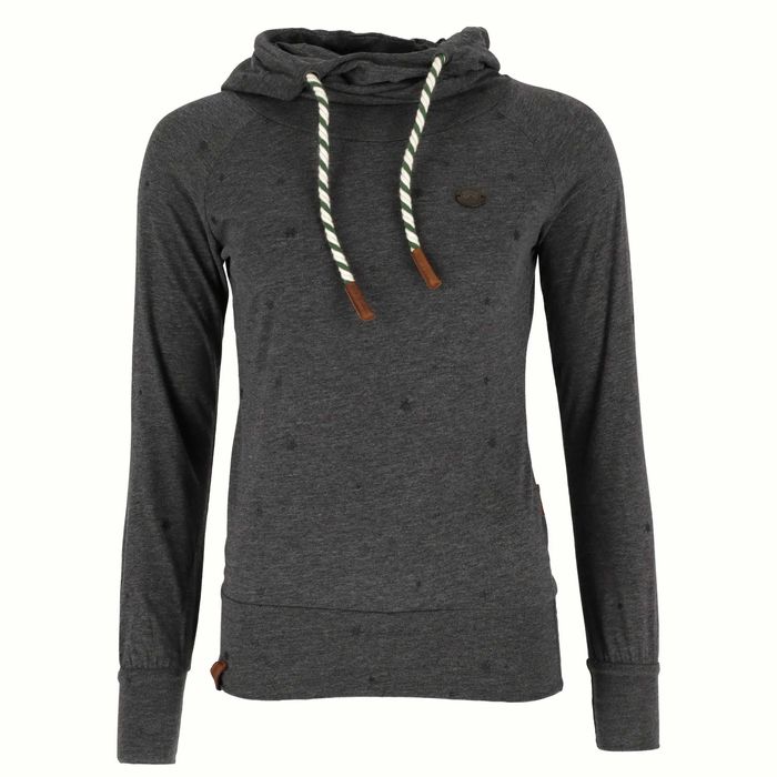 Дамски суитшърт Naketano Mandovic- сив на звездички, тънък