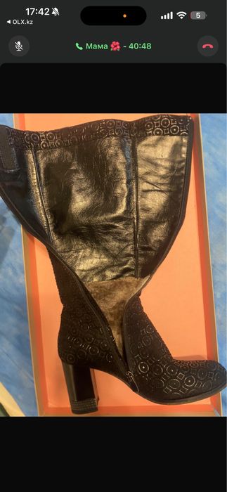 Продам сапоги кожаные
