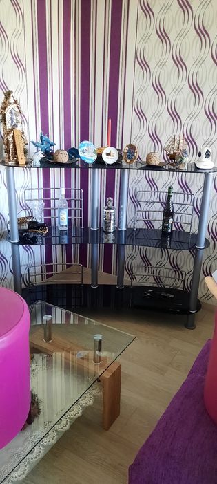 Мини стъклен бар плот