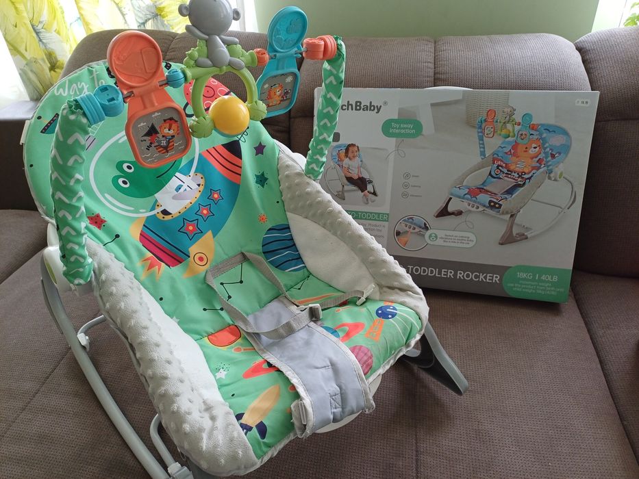 Chipolino шезлонг -люлка Baby Spa зелен