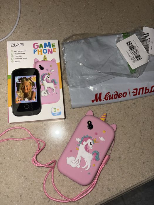 Elari gamephone pink. Детский телефон