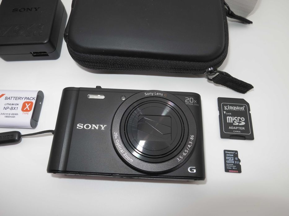 Sony Cyber-shot DSC WX350 ултра компактен цифров фотоапарат, дигитална камера 20х оптичен зуум, FULL-HD, WI-FI, чисто НОВА комплект - работи отлично!