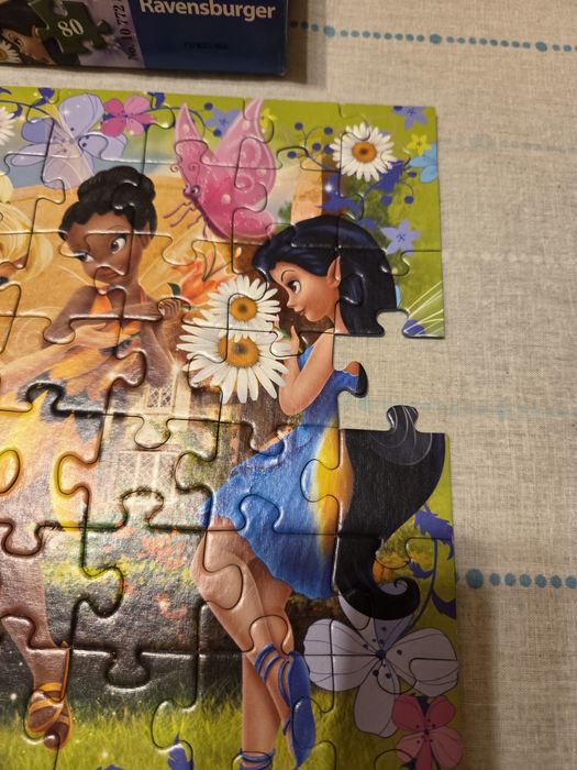 4 пъзела за общо 5 евро Ravensburger и Disney, 3D, за момиче за 6+ и 7+ години