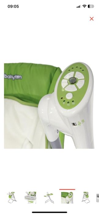 Продам электрокачелю,стульчик для кормления два в одном