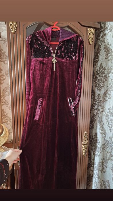 Сочный модный бордовый куйлак уйга кучага