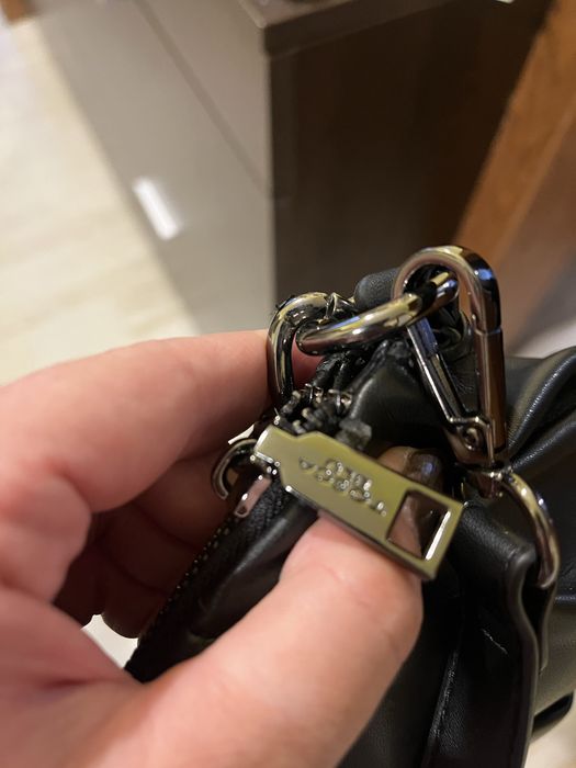 Страхотна чанта от естествена кожа Нова и малка чанта Тоска блу