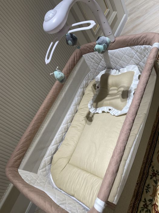 Детская люлька кроватка с колыбелью