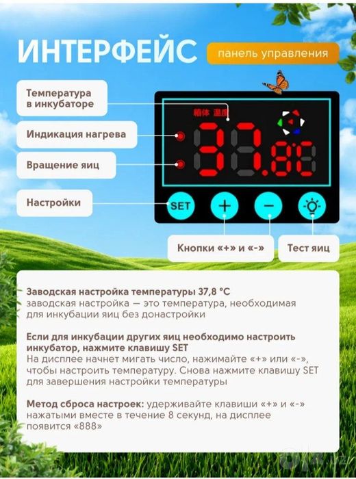 Inkubator 36 talik avtomat